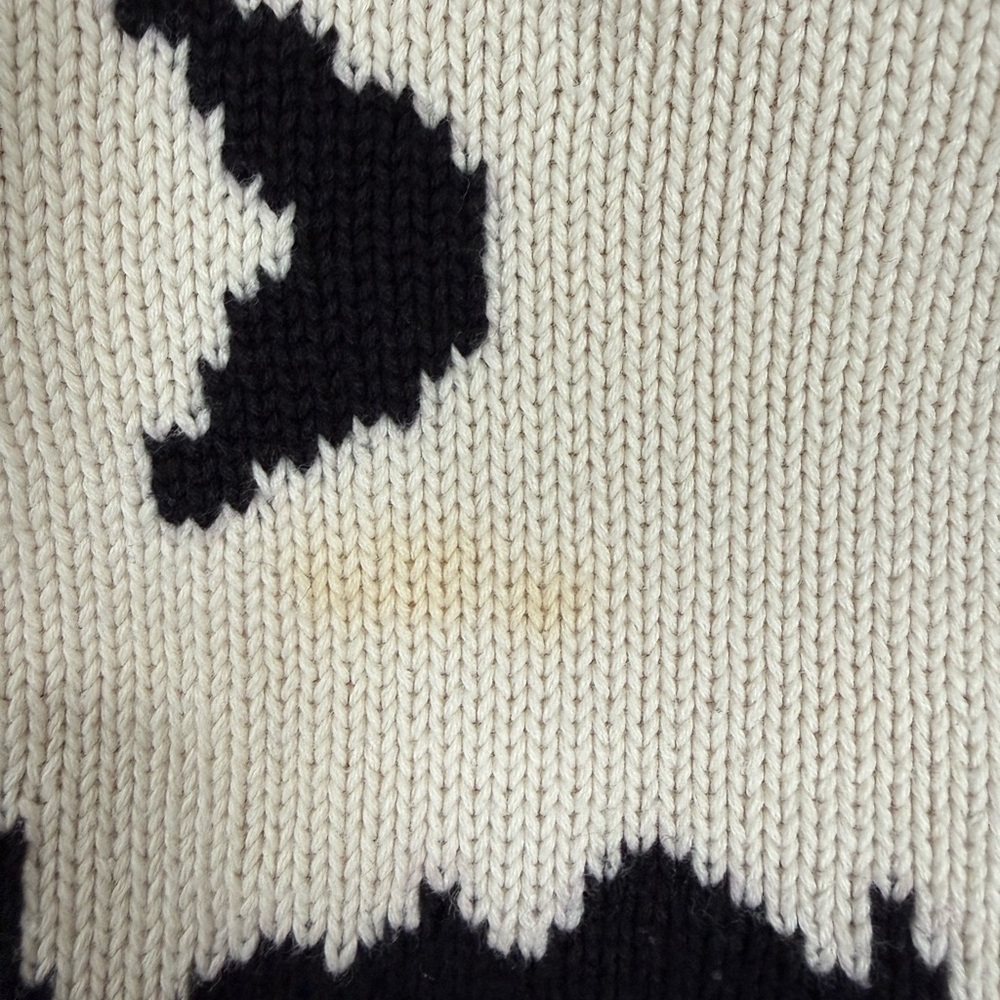 Betsey Johnson Cream Marilyn Graphic Long Sweater - Picture 5 of 7